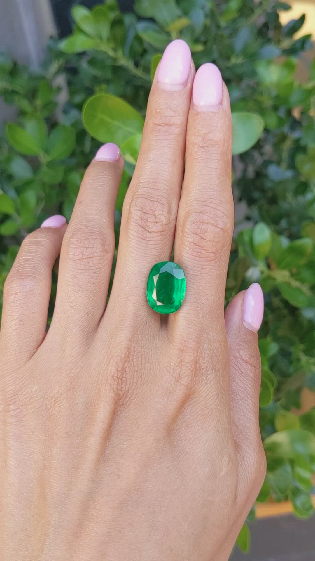 8.83 Ct. Emerald from Zambia Size Video