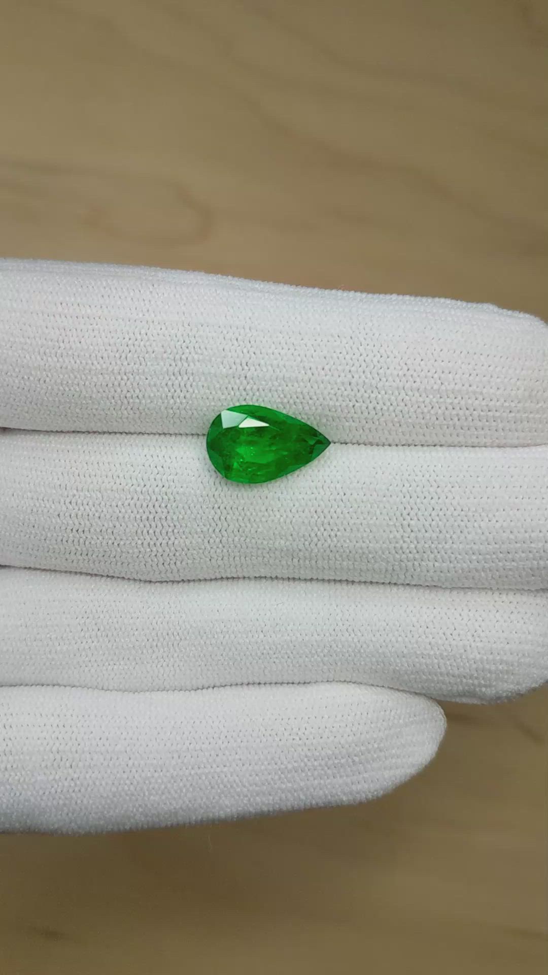 4.13 Ct. Emerald from Zambia Size Video