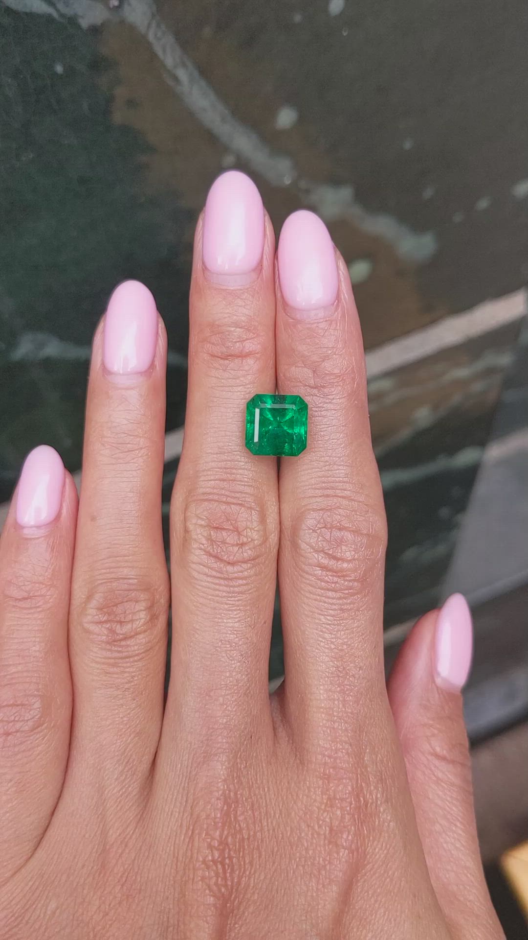 4.82 Ct. Emerald from Zambia Size Video