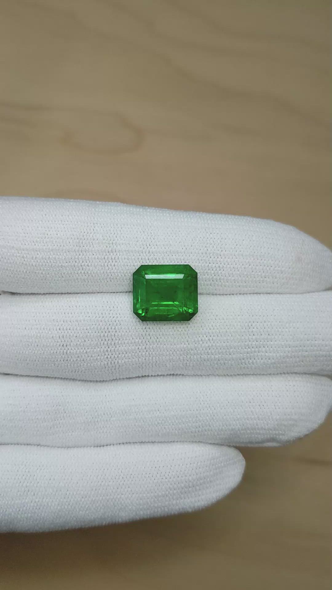 8.05 Ct. Emerald from Ethiopia Size Video