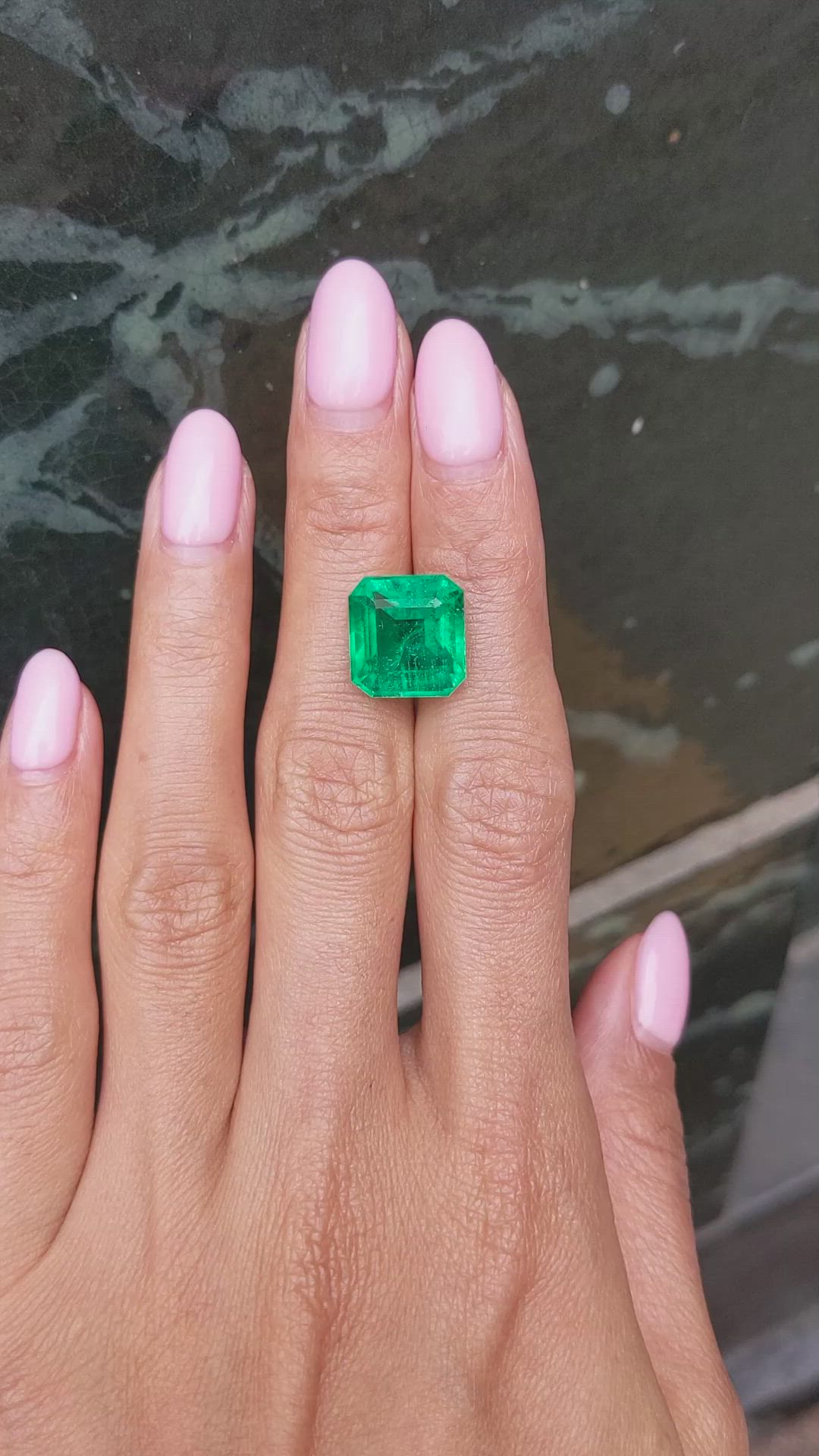 8.74 Ct. Emerald from Zambia Size Video