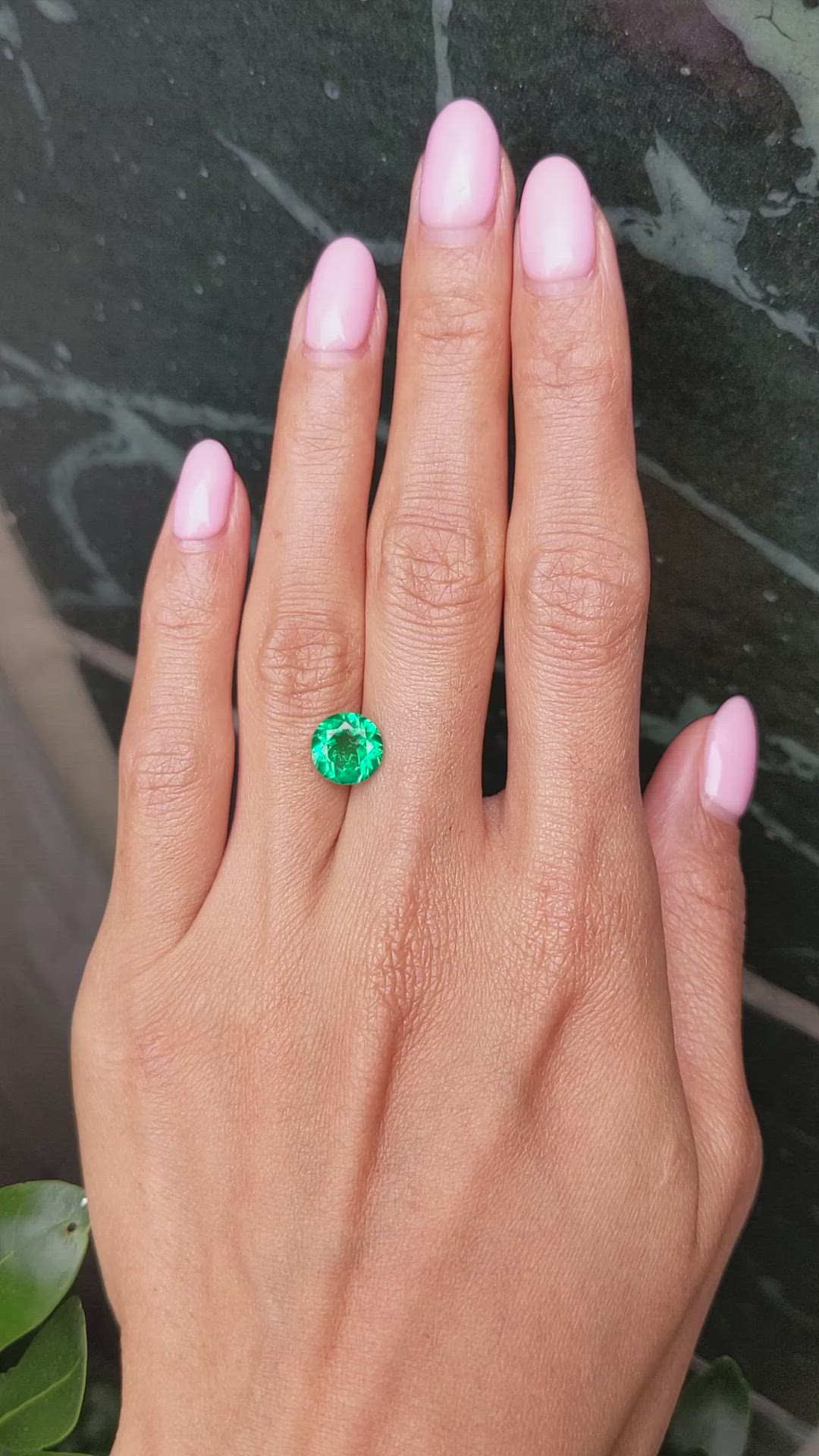2.08 Ct. Emerald from Zambia Size Video