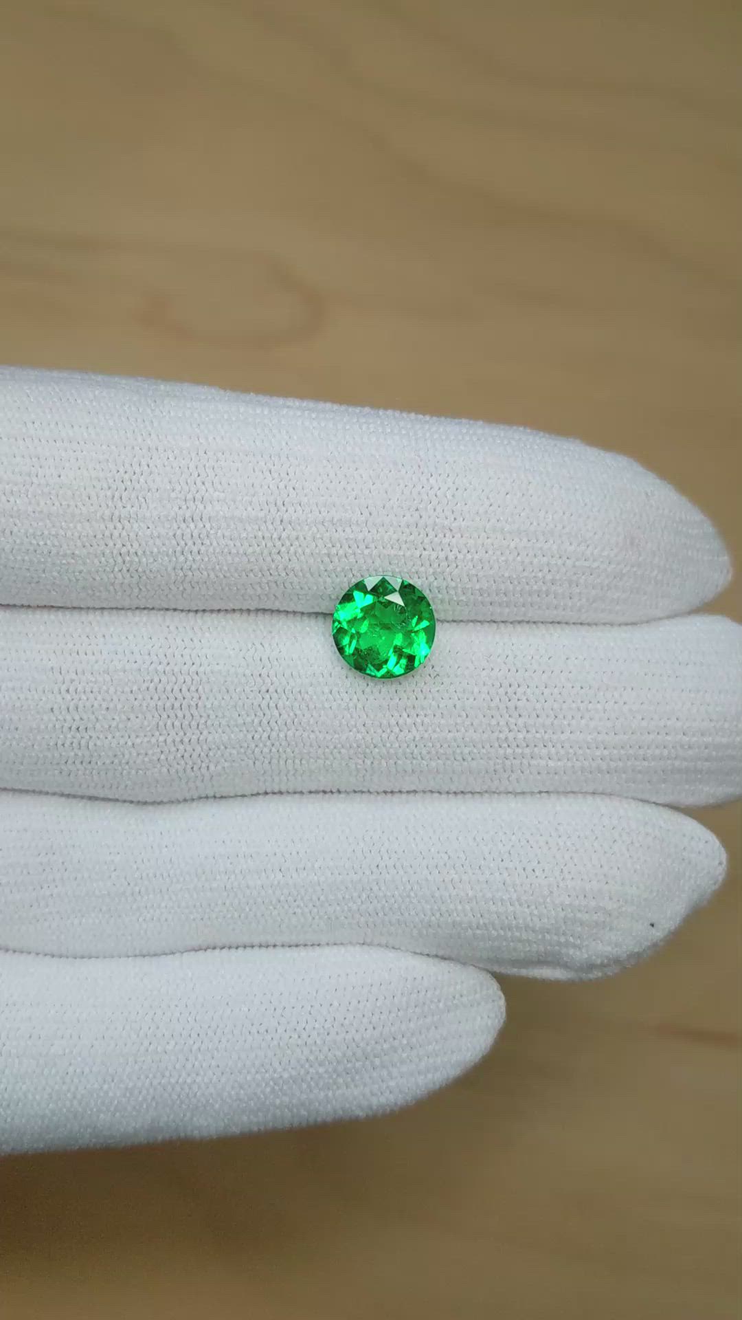 2.08 Ct. Emerald from Zambia Size Video