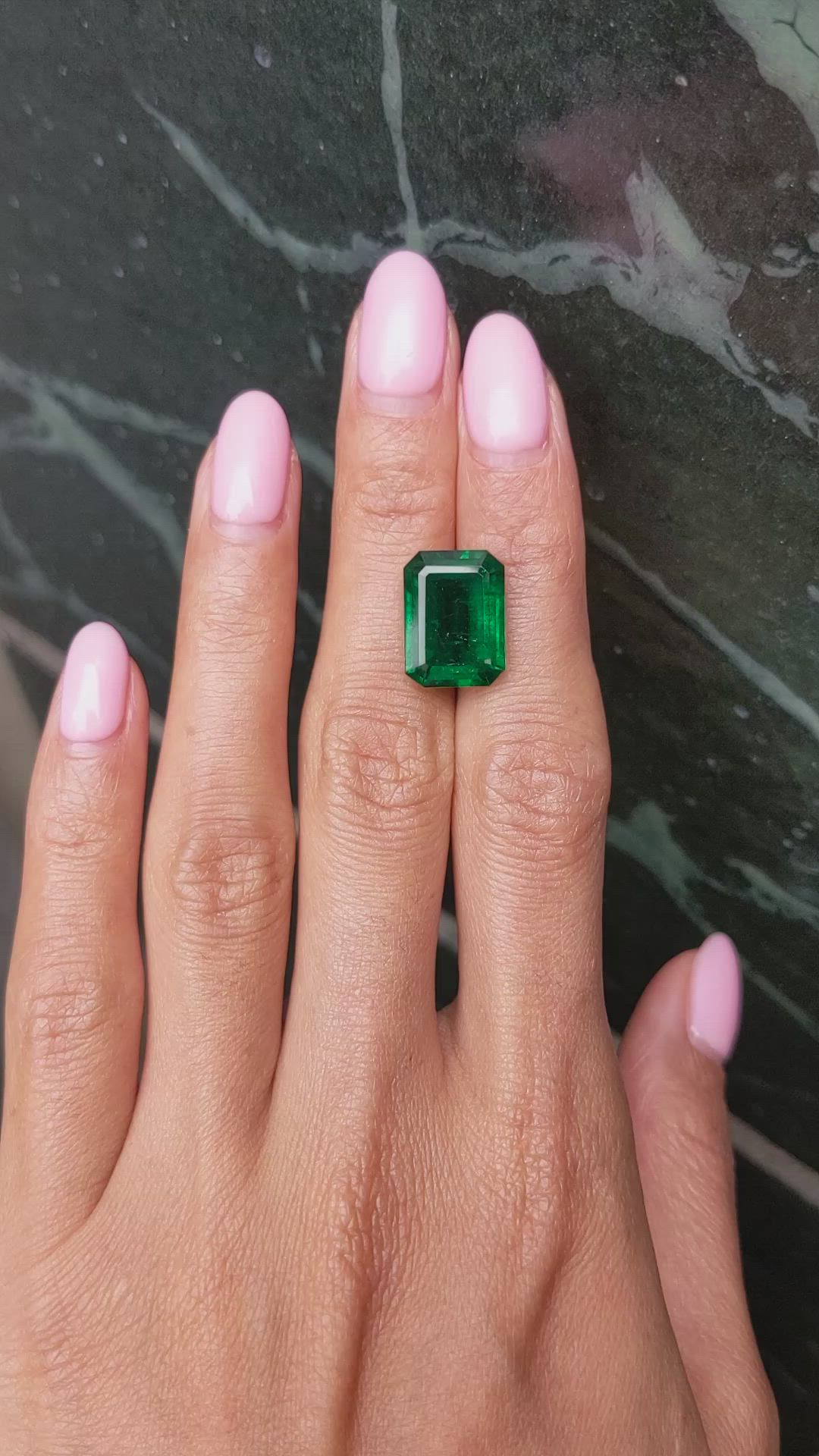 8.47 Ct. Emerald from Zambia Size Video