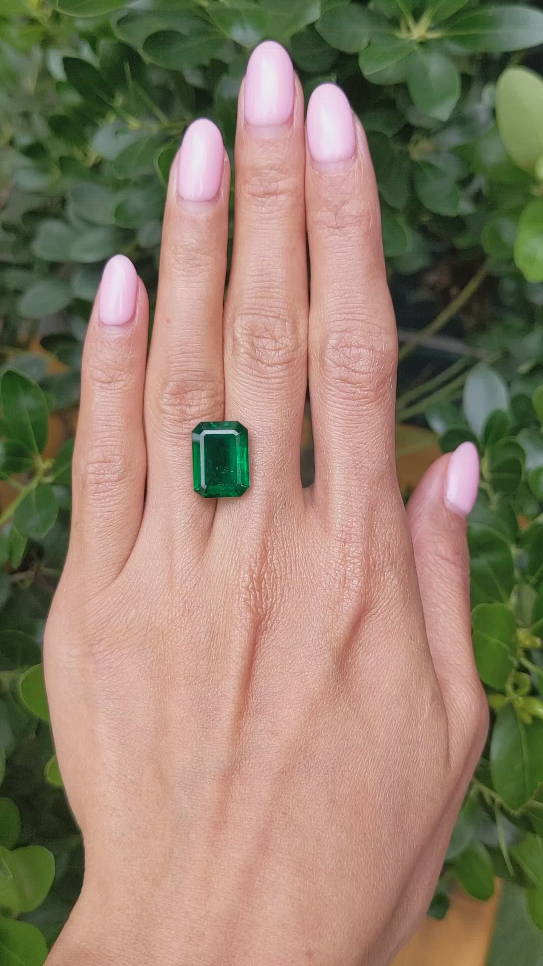 8.47 Ct. Emerald from Zambia Size Video
