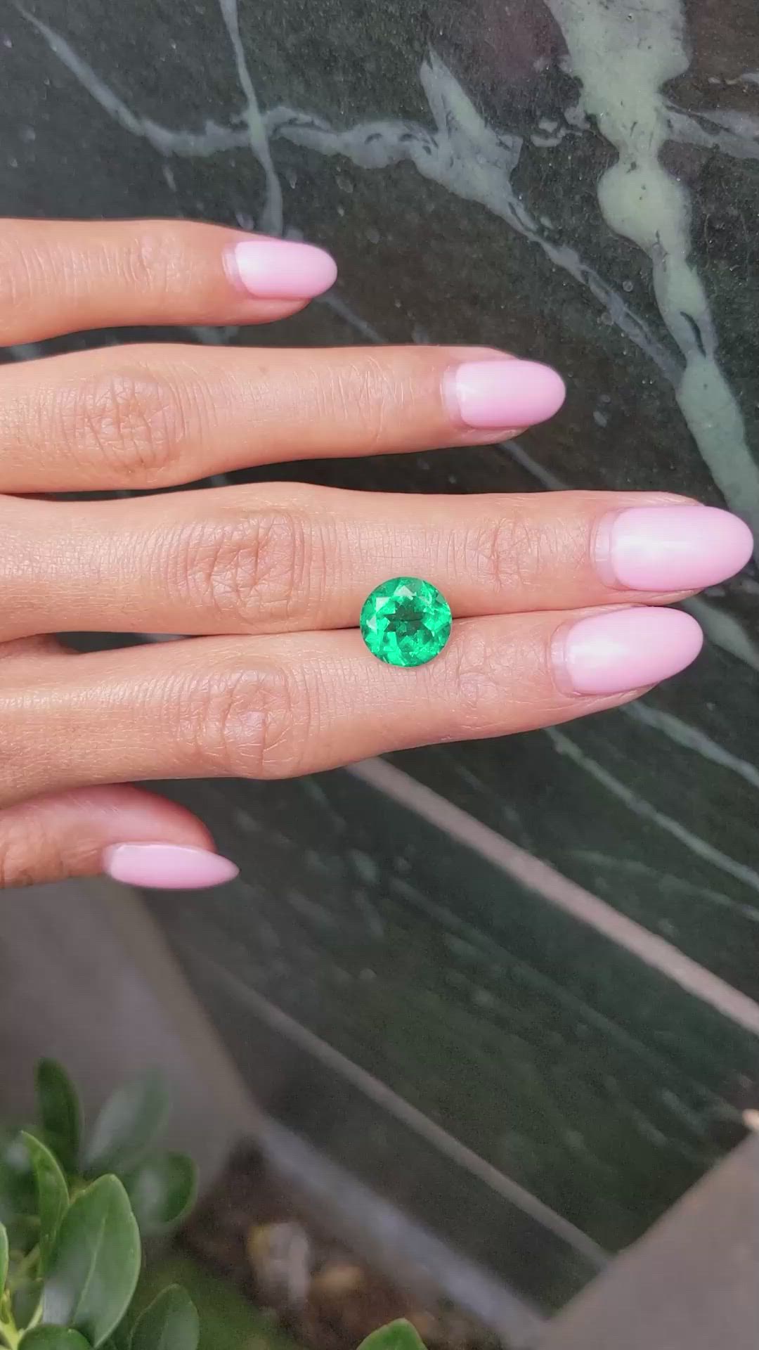 3.59 Ct. Emerald from Zambia Size Video
