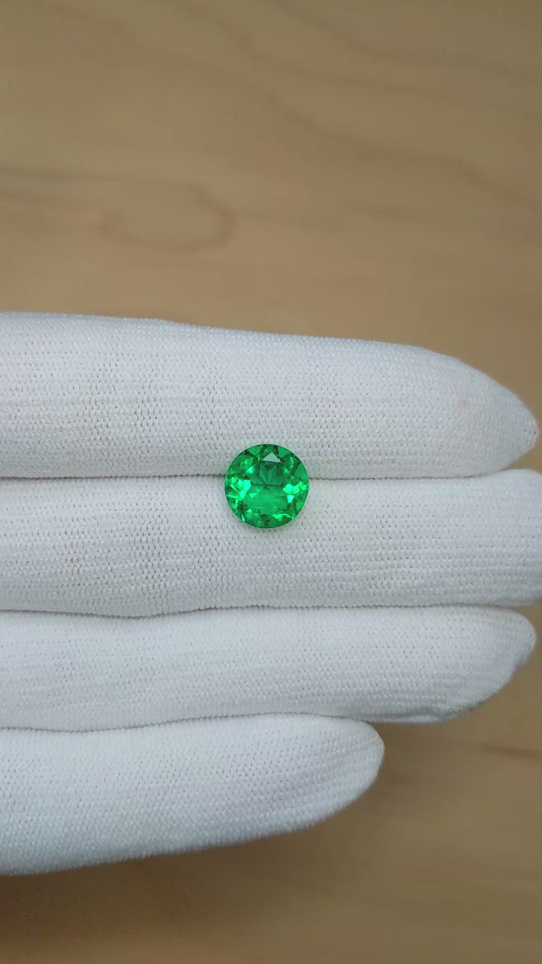3.59 Ct. Emerald from Zambia Size Video