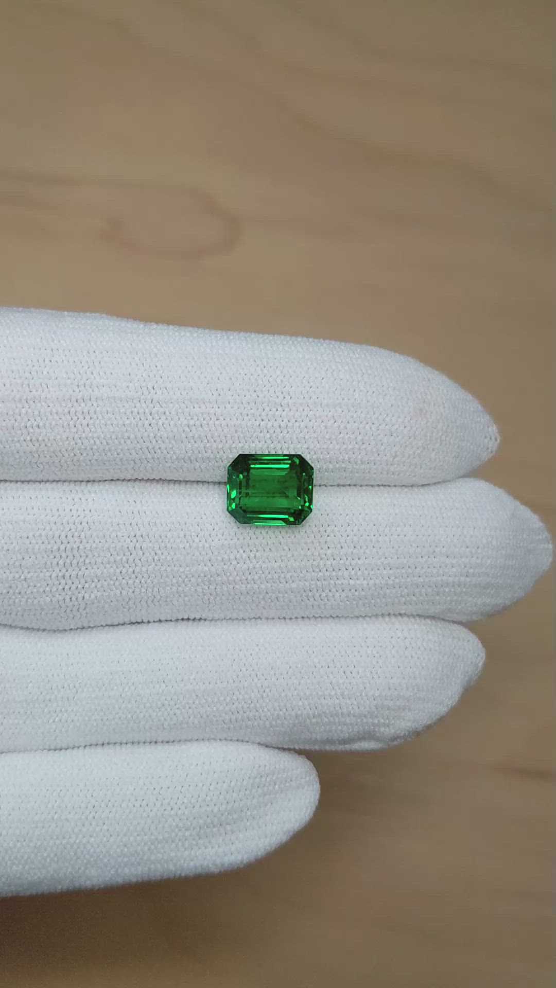 3.71 Ct. Emerald from Zambia Size Video