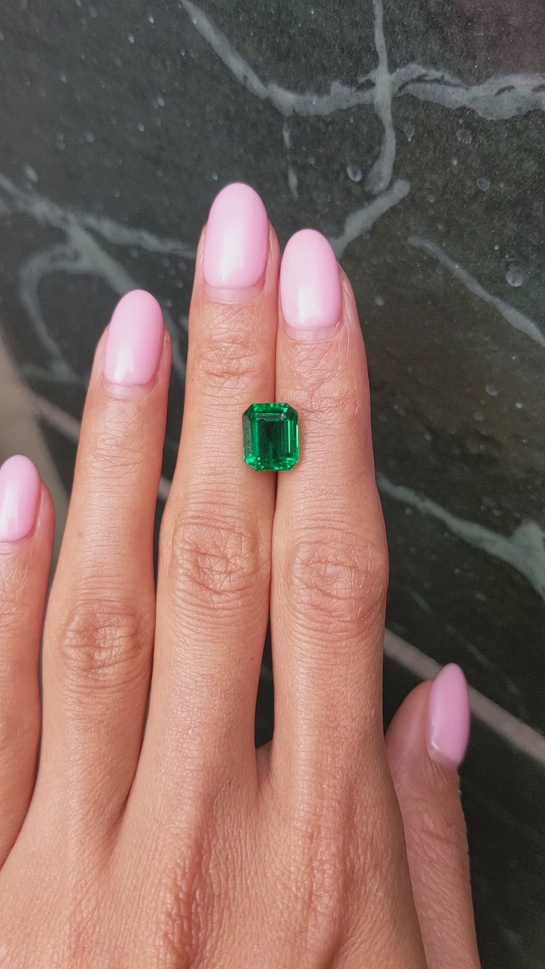 3.71 Ct. Emerald from Zambia Size Video
