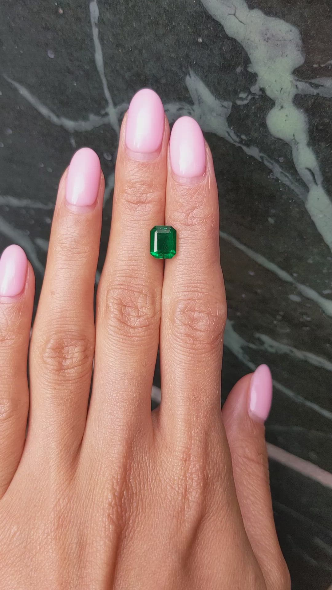 2.29 Ct. Emerald from Zambia Size Video