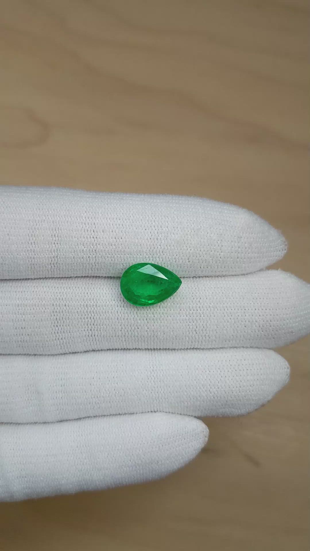 4.39 Ct. Emerald from Zambia Size Video