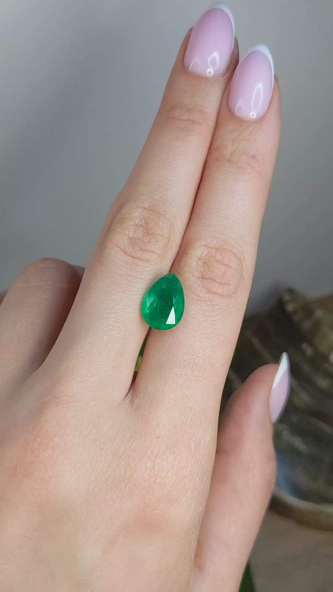 4.39 Ct. Emerald from Zambia Size Video