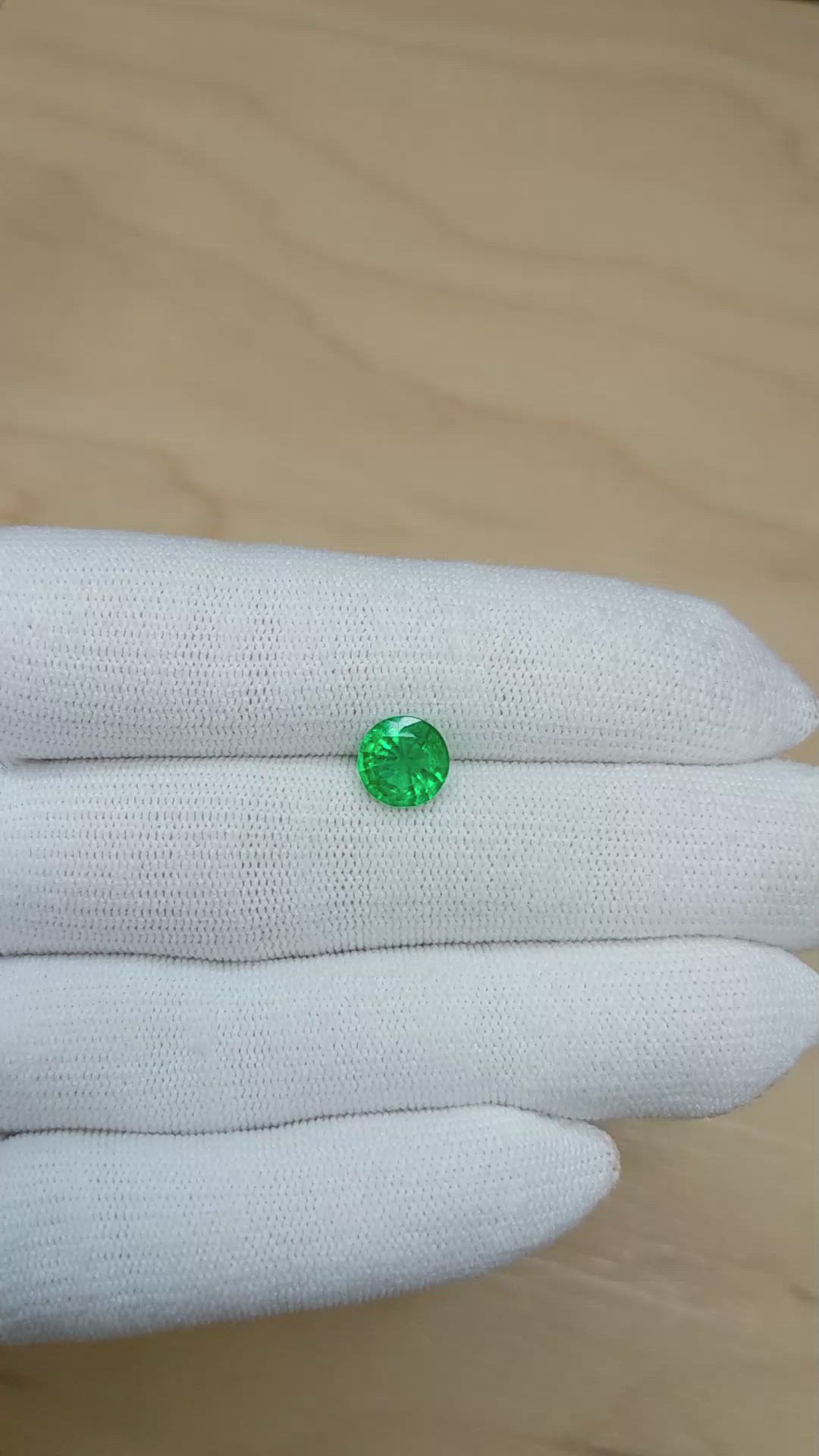 1.70 Ct. Emerald from Zambia Size Video