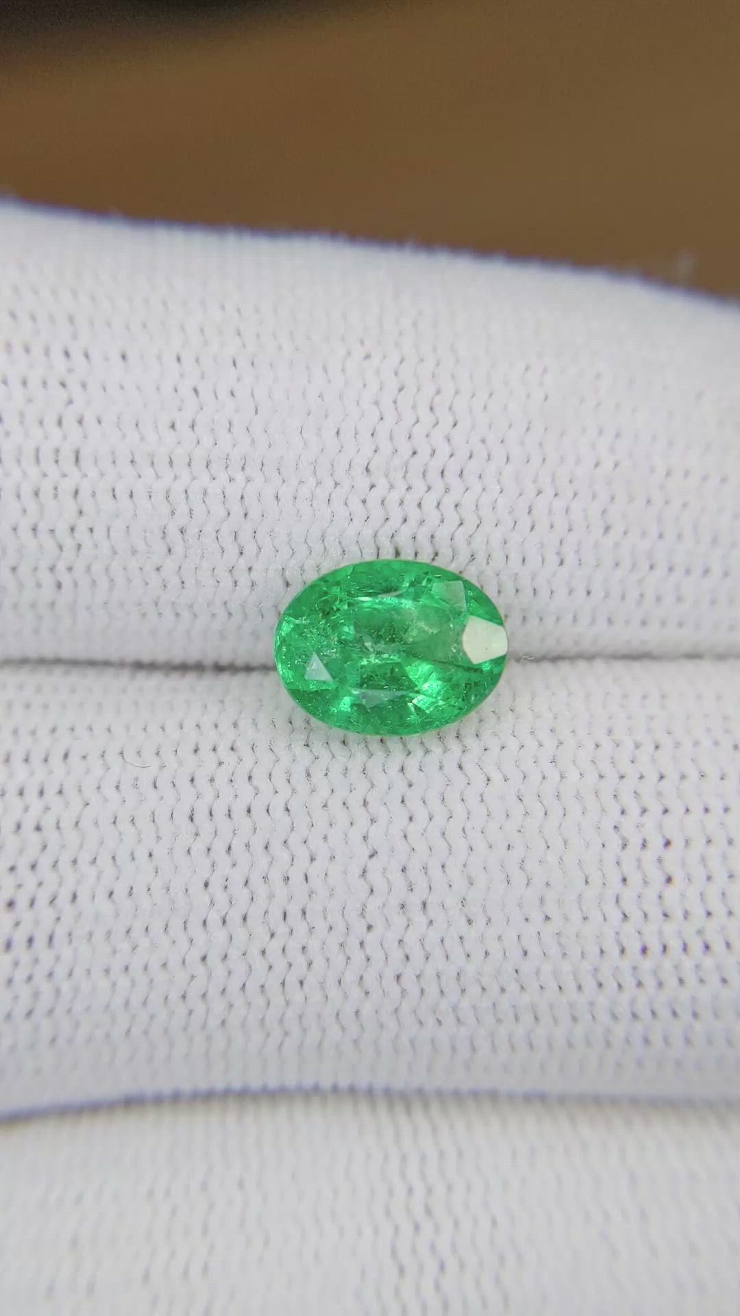 1.84 Ct. Emerald from Zambia Size Video