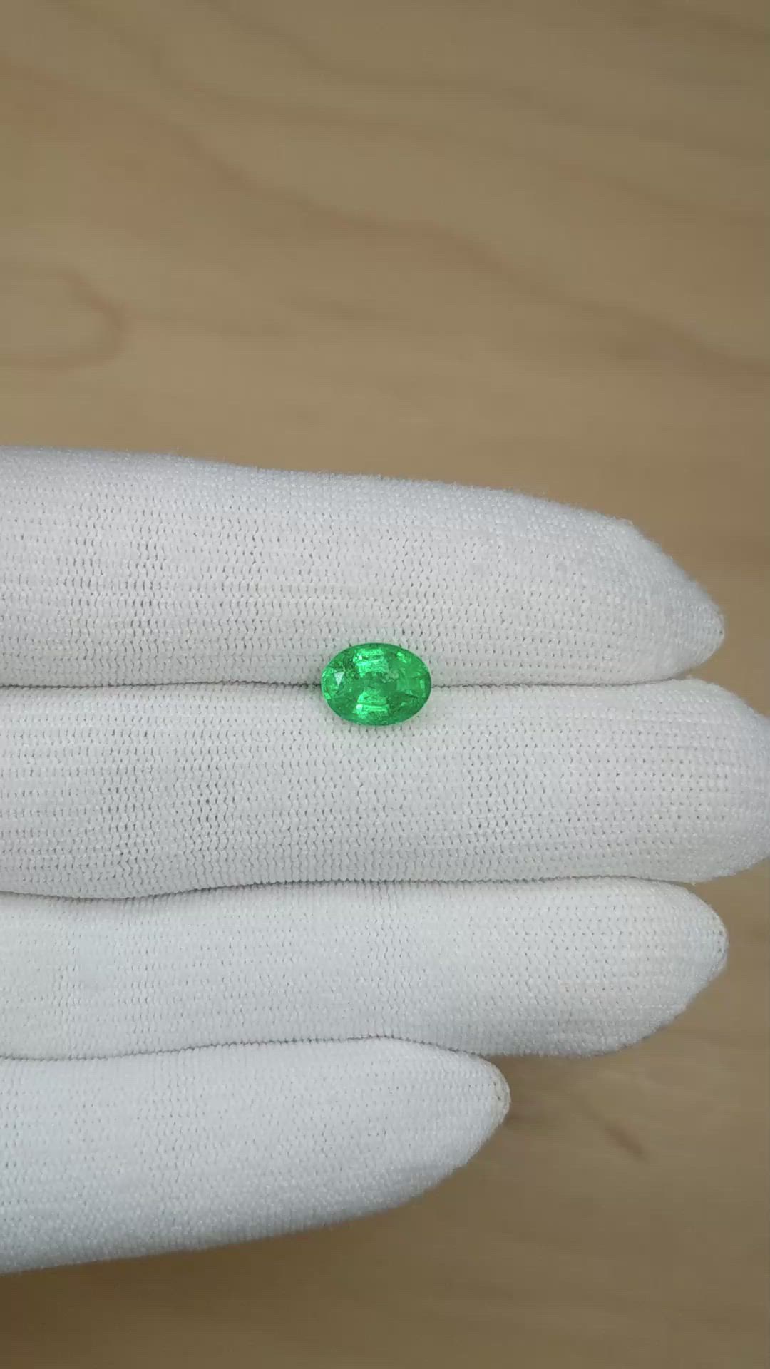 1.84 Ct. Emerald from Zambia Size Video