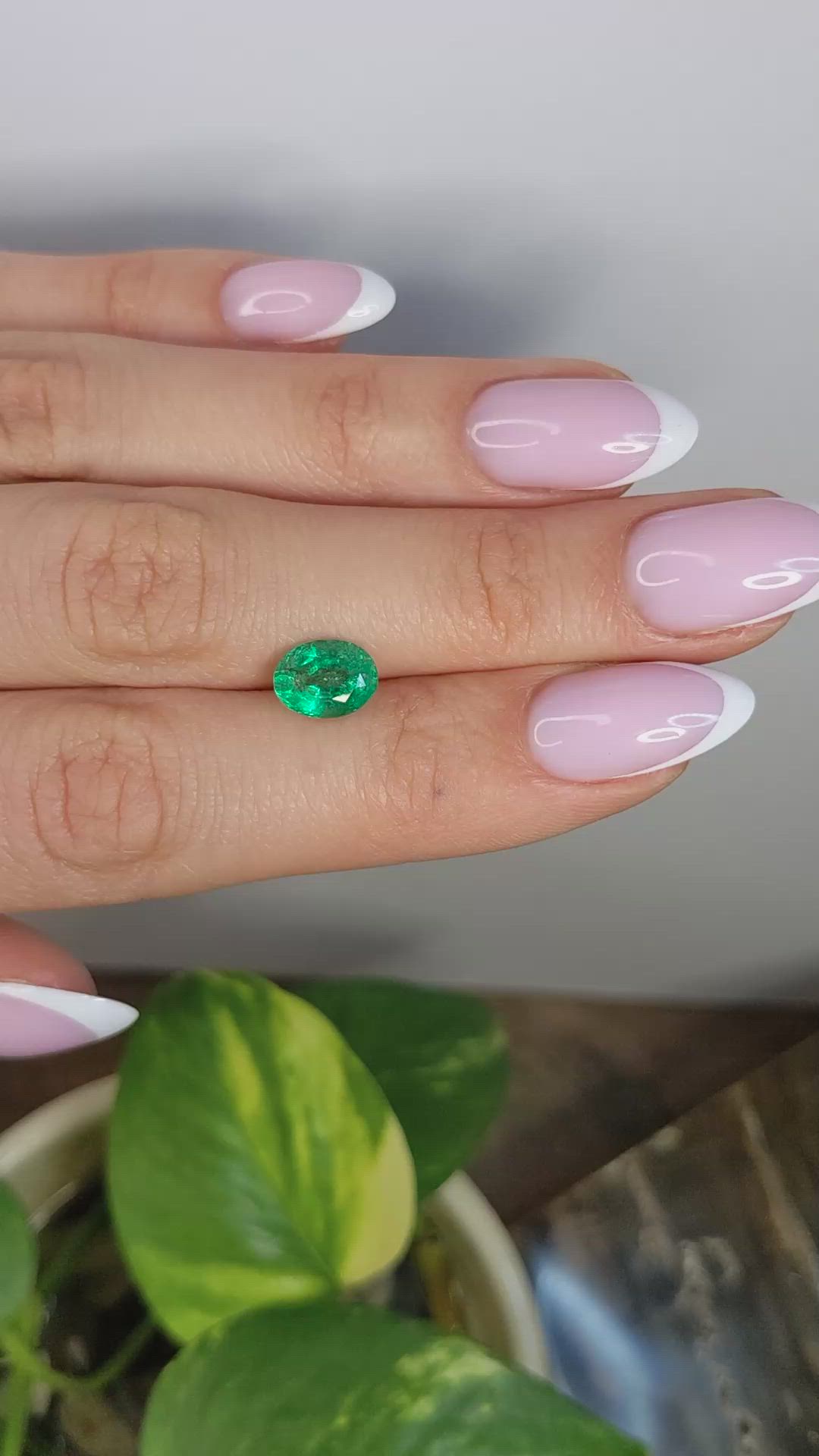 1.84 Ct. Emerald from Zambia Size Video
