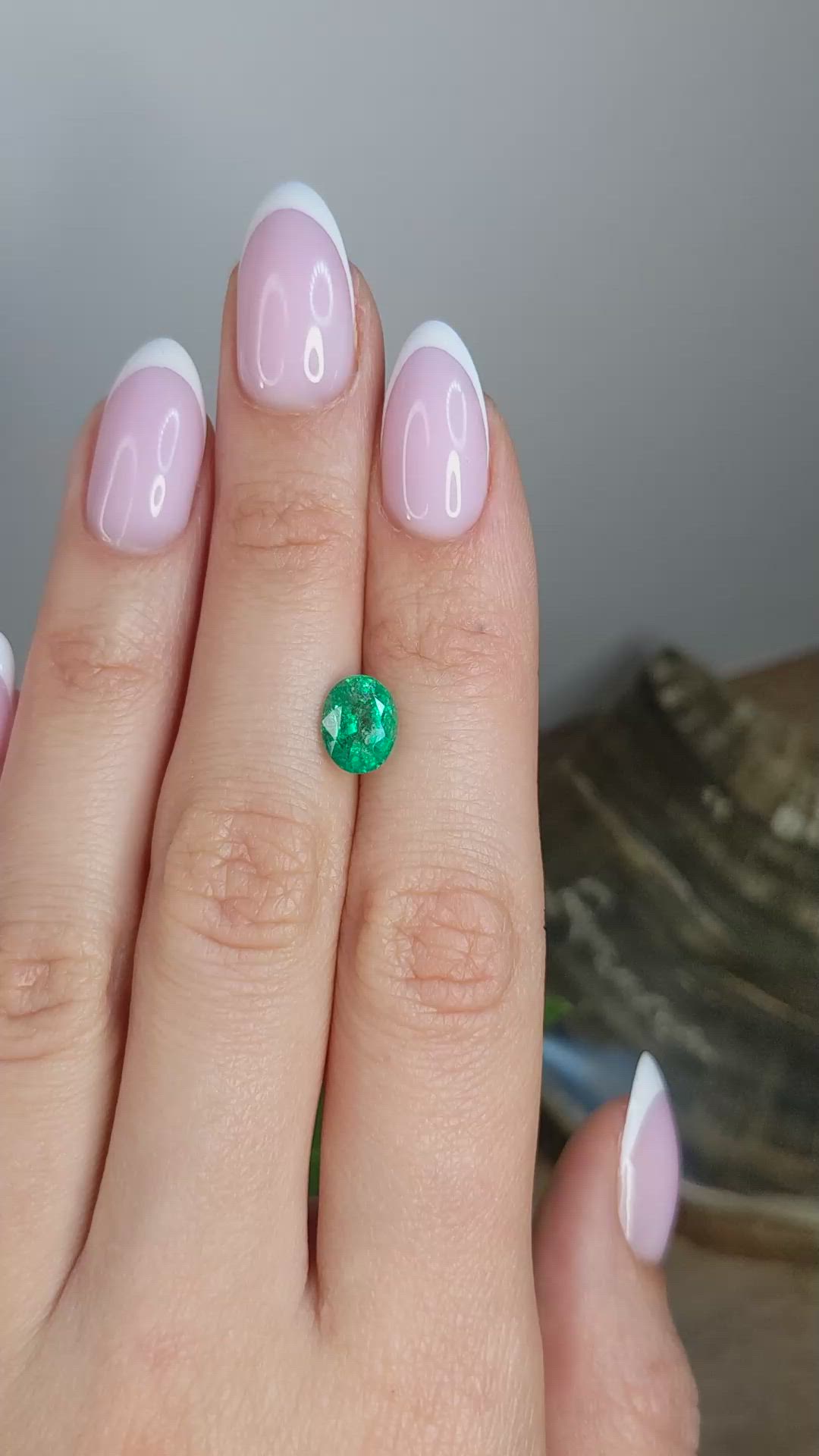 1.84 Ct. Emerald from Zambia Size Video