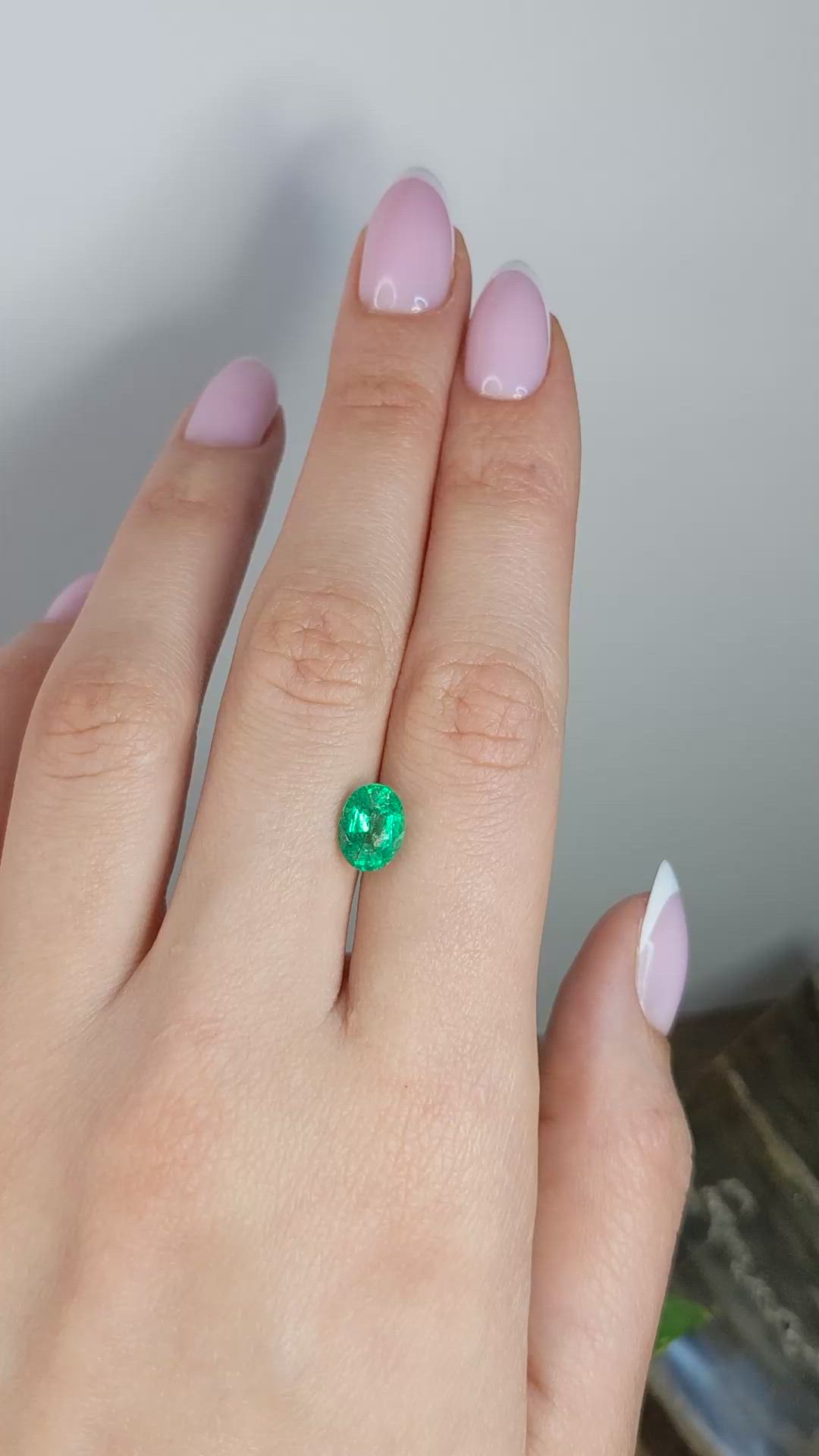 1.84 Ct. Emerald from Zambia Size Video