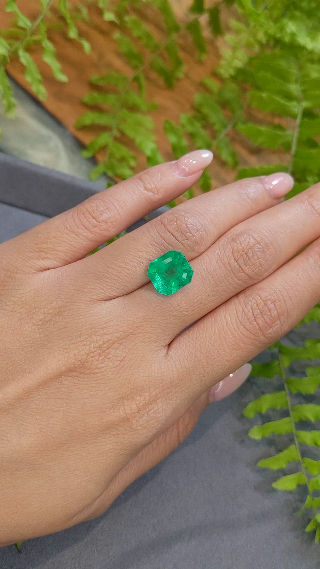 5.00 Ct. Emerald from Zambia Size Video