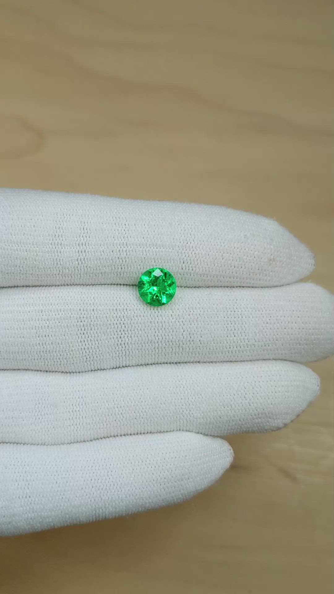 1.45 Ct. Emerald from Colombia Size Video