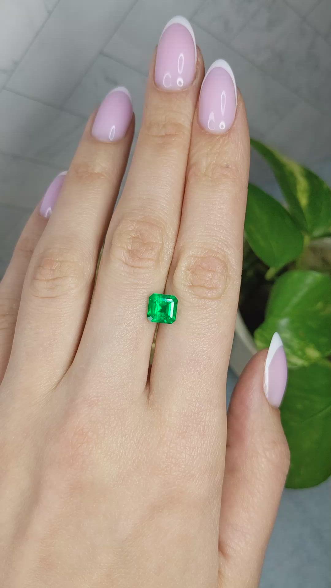 1.62 Ct. Emerald from Colombia Size Video