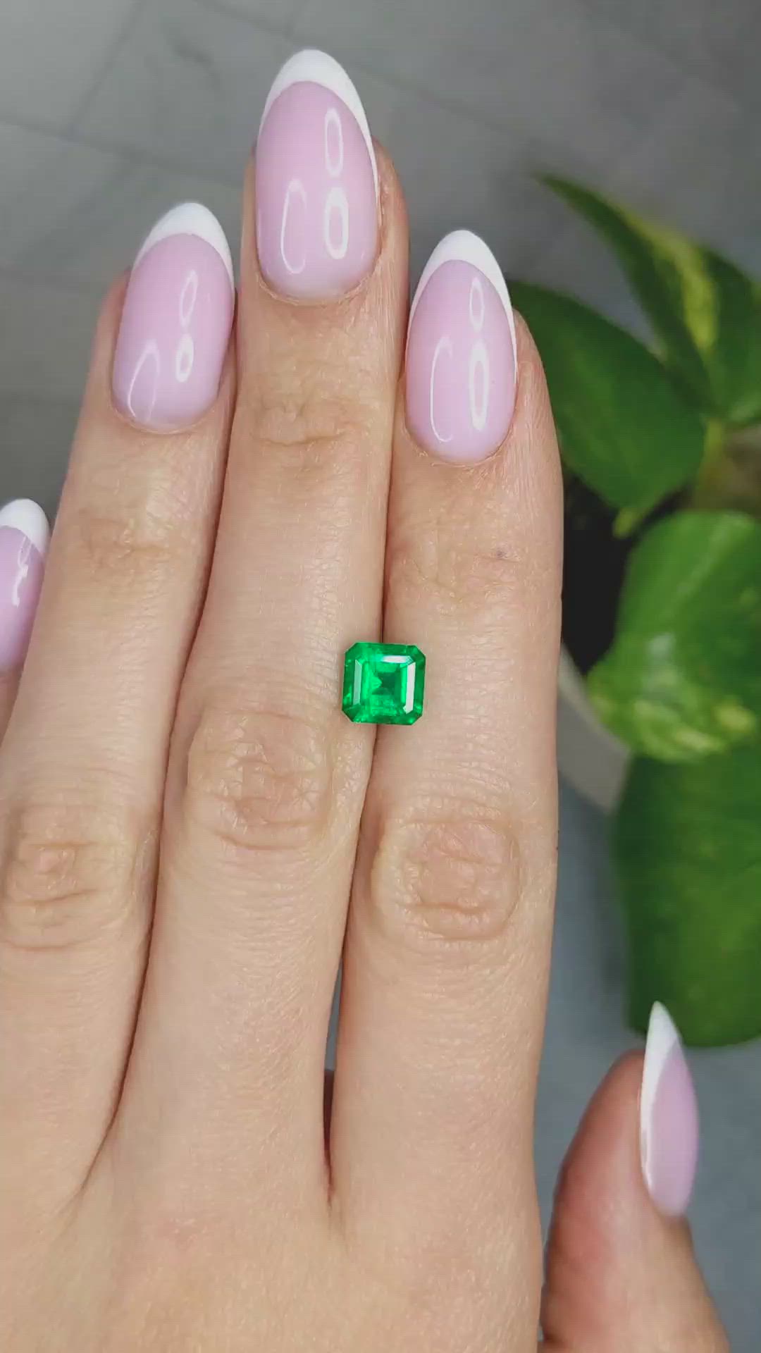 1.62 Ct. Emerald from Colombia Size Video