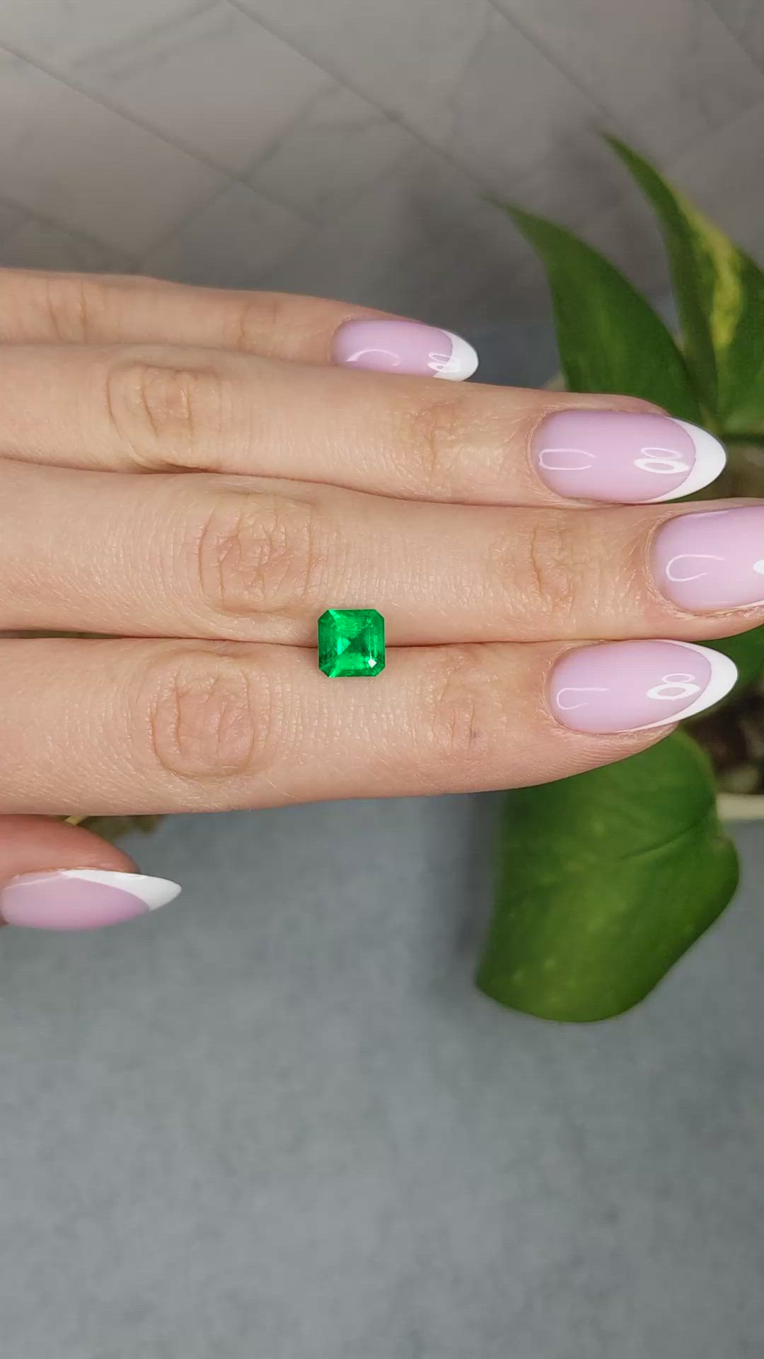 1.62 Ct. Emerald from Colombia Size Video