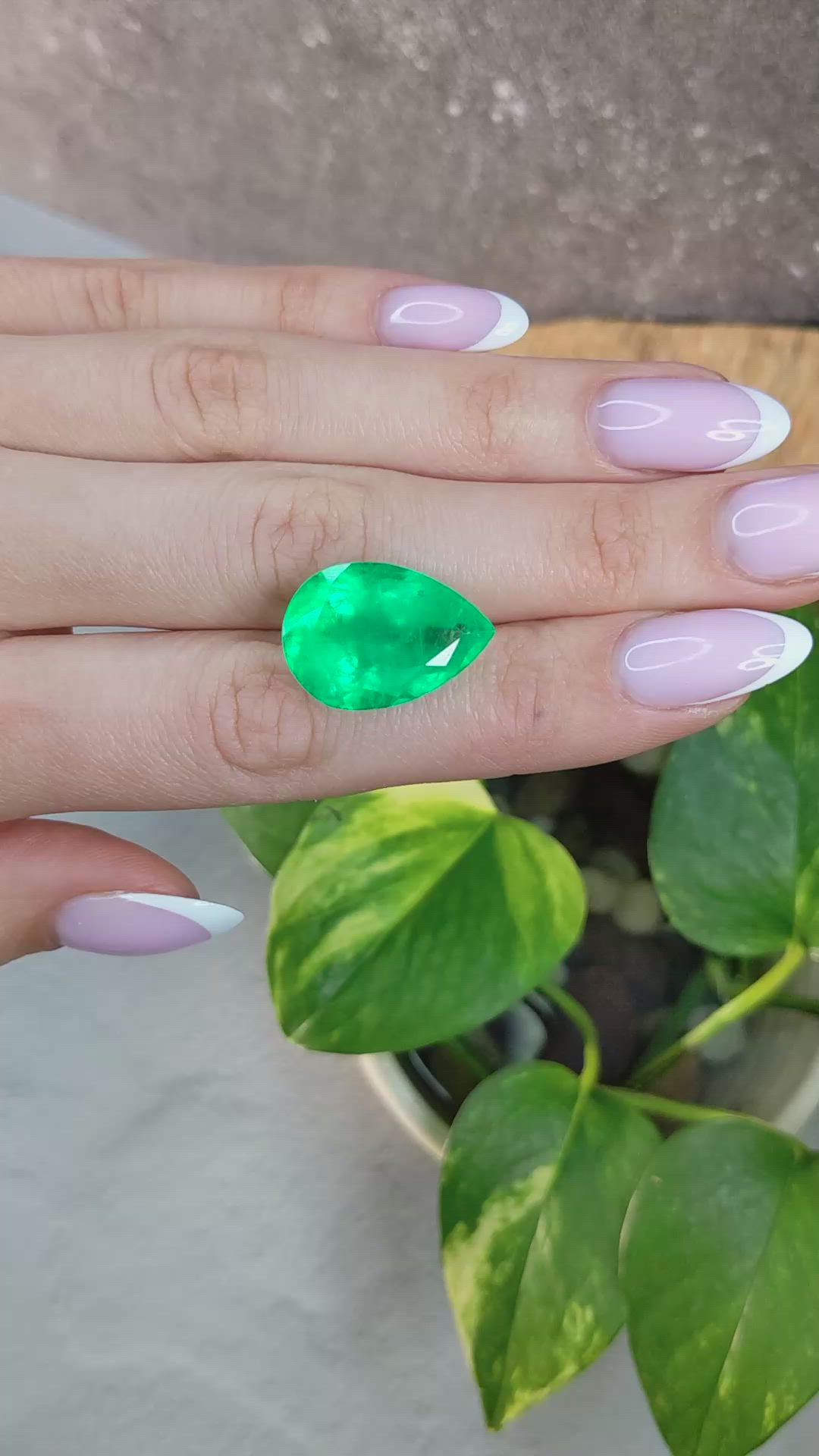 16.90 Ct. Emerald from Colombia Size Video