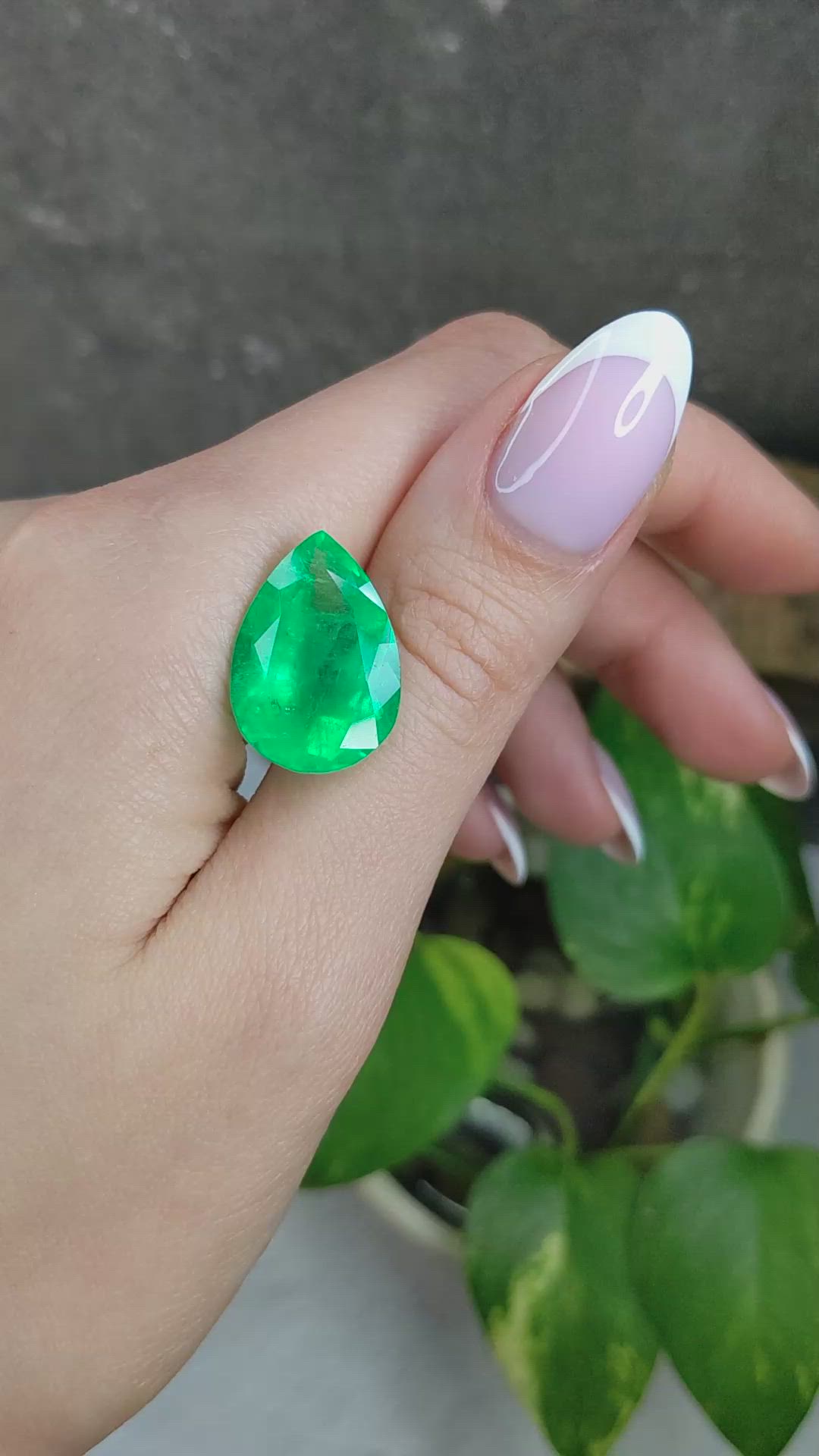 16.90 Ct. Emerald from Colombia Size Video