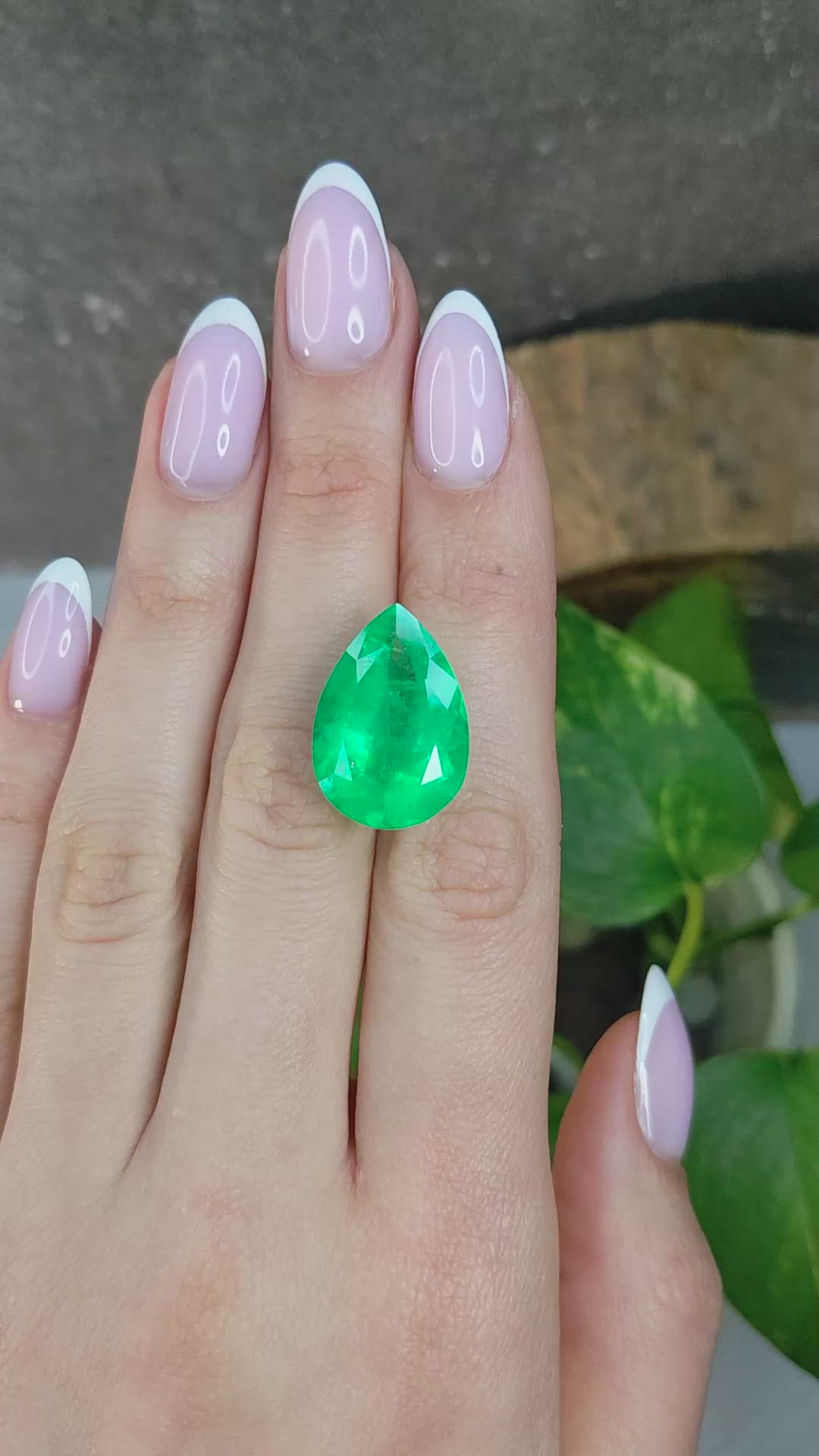 16.90 Ct. Emerald from Colombia Size Video
