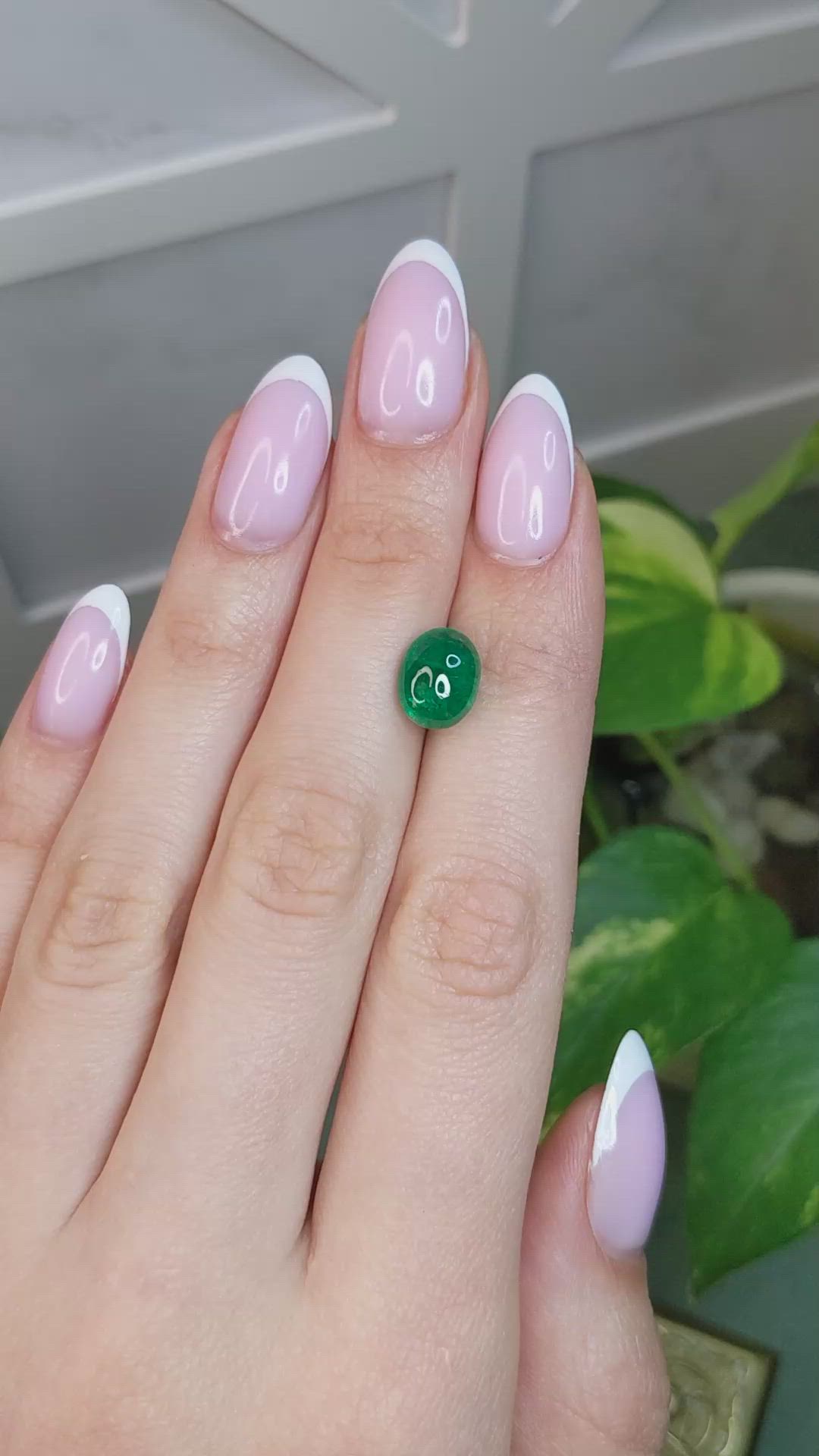 3.11 Ct. Cabochon Emerald from Colombia Size Video