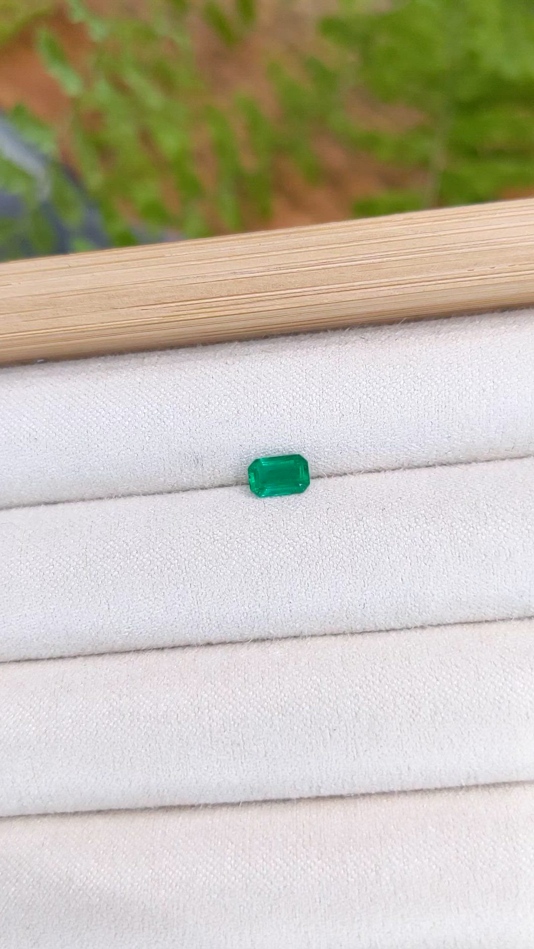 0.52 Ct. Emerald from Afghanistan Size Video