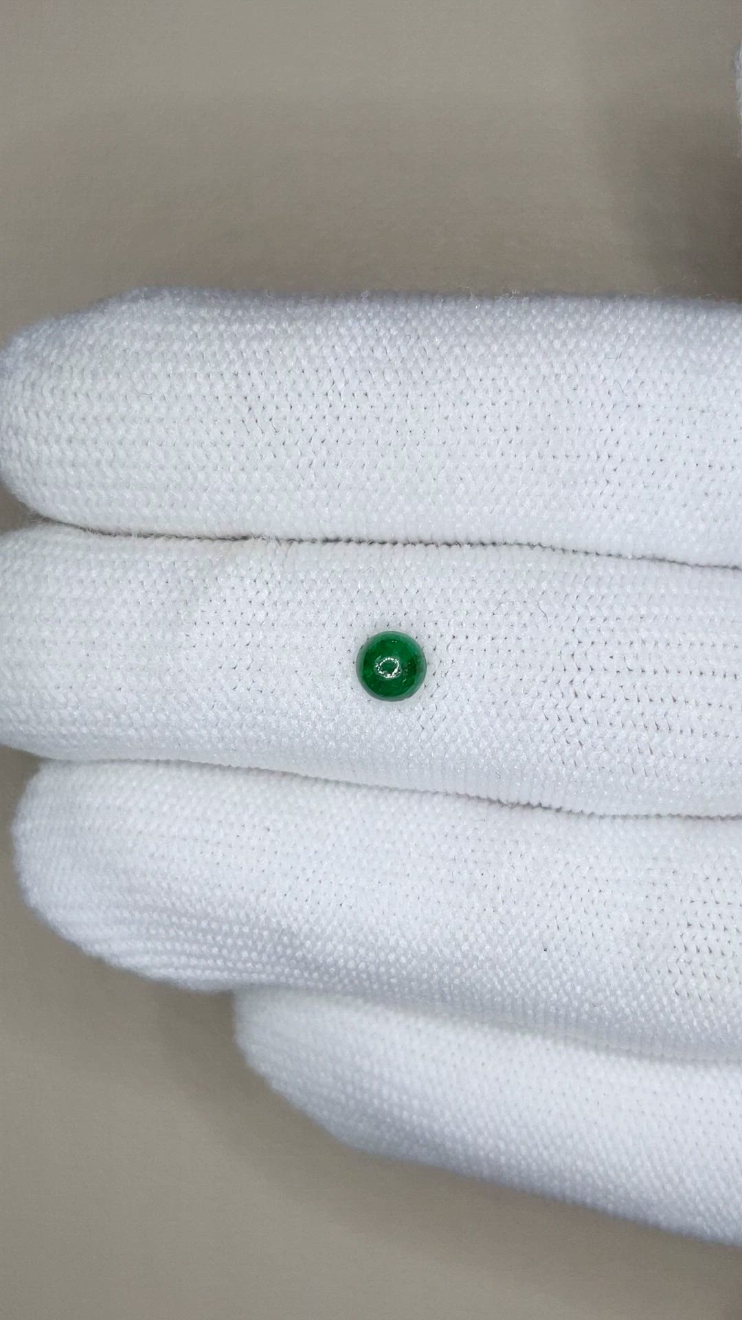 0.39 Ct. Cabochon Emerald from Afghanistan Size Video