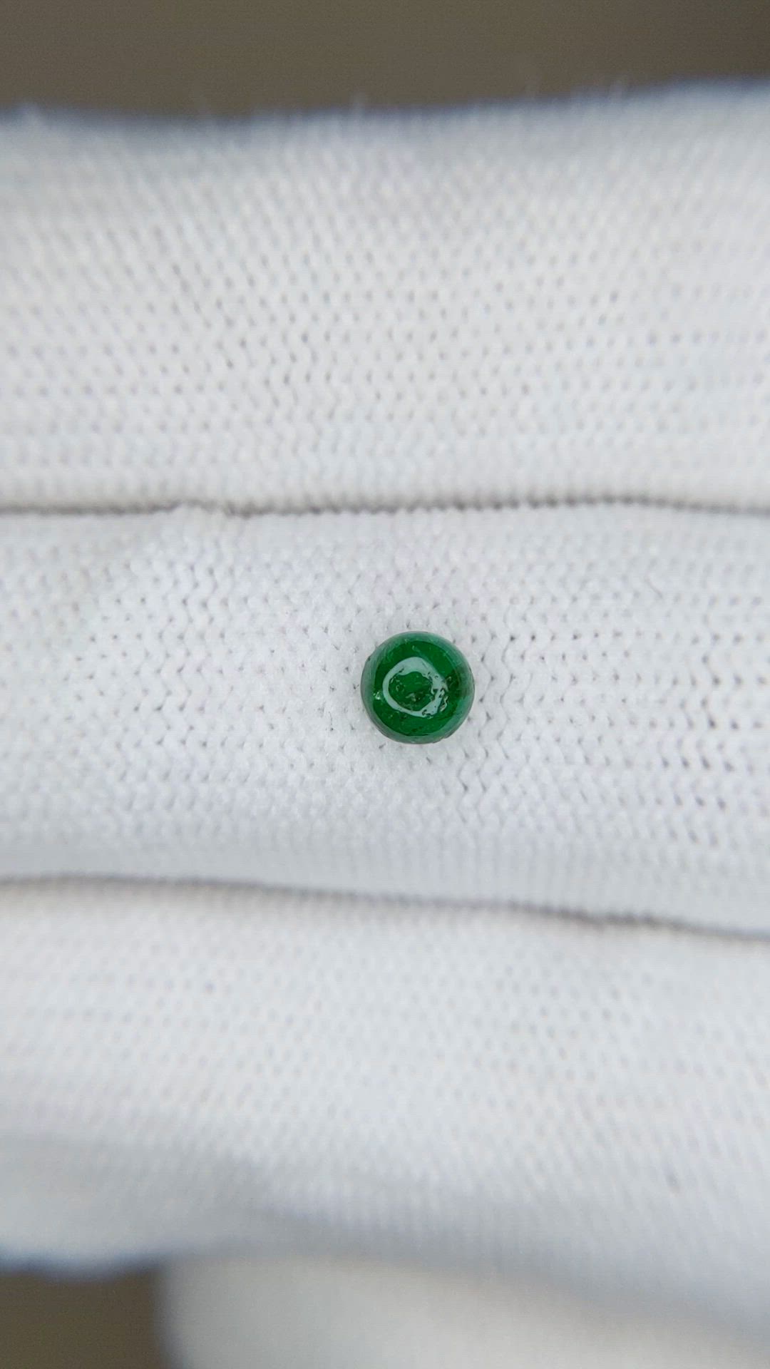 0.39 Ct. Cabochon Emerald from Afghanistan Size Video