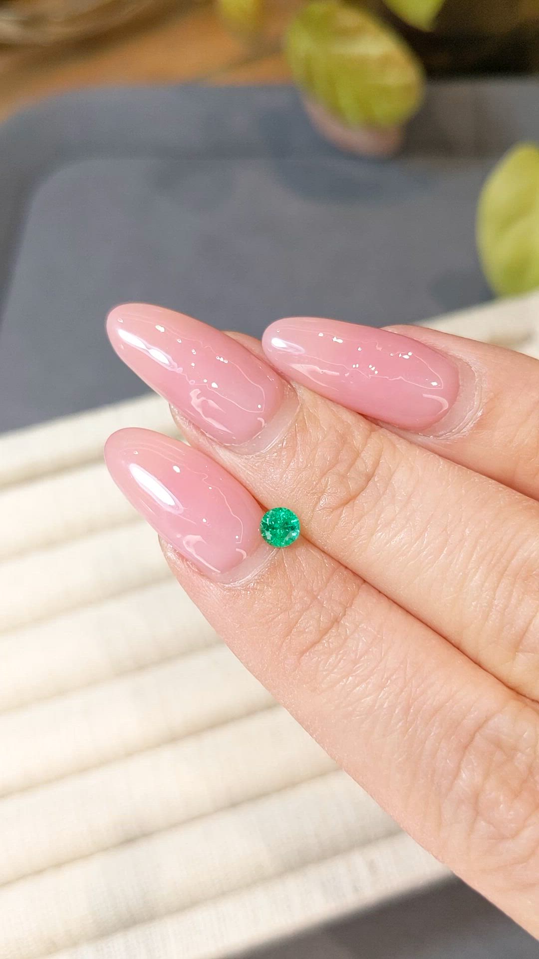 0.21 Ct. Emerald from Afghanistan Size Video