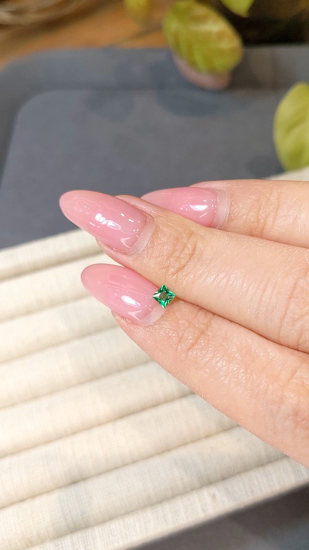 0.14 Ct. Emerald from Afghanistan Size Video