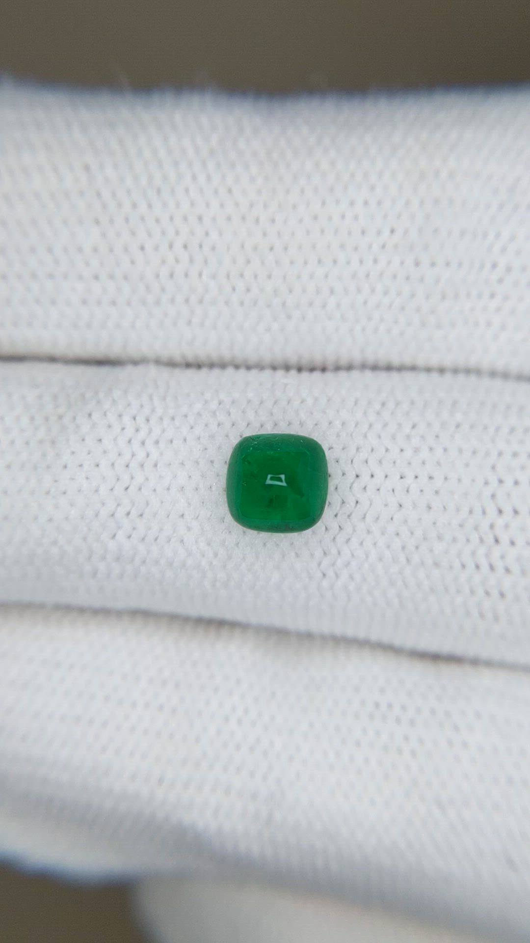 0.94 Ct. Cabochon Emerald from Afghanistan Size Video