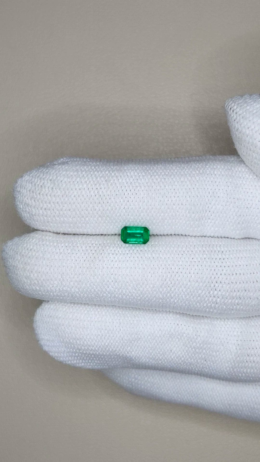 0.36 Ct. Emerald from Afghanistan Size Video