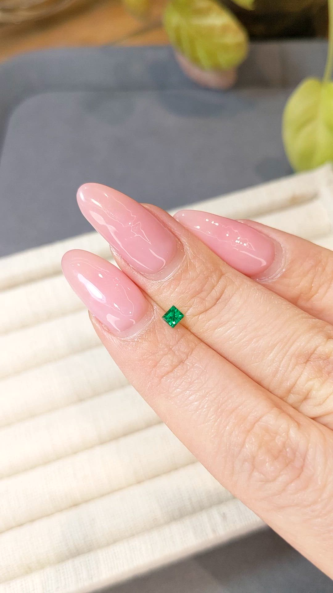 0.14 Ct. Emerald from Afghanistan Size Video