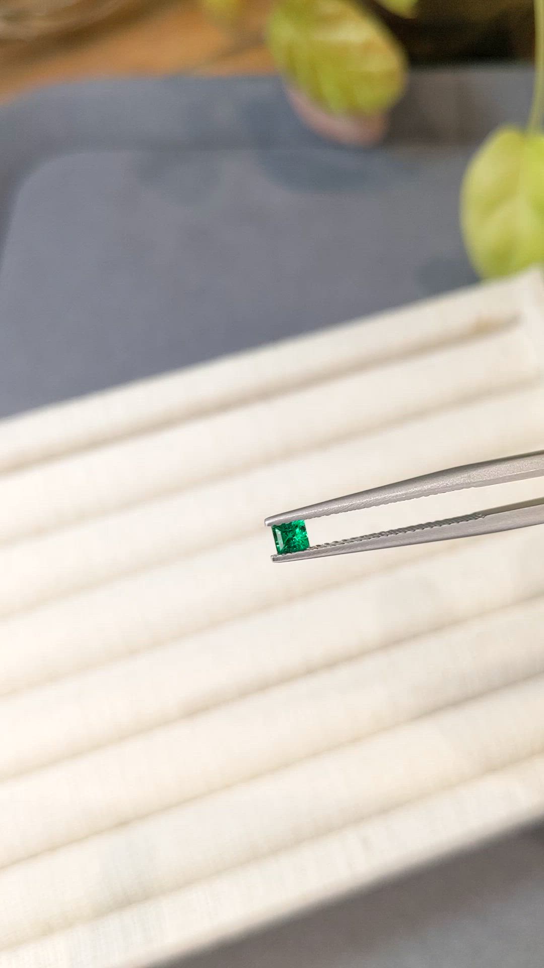 0.14 Ct. Emerald from Afghanistan Size Video
