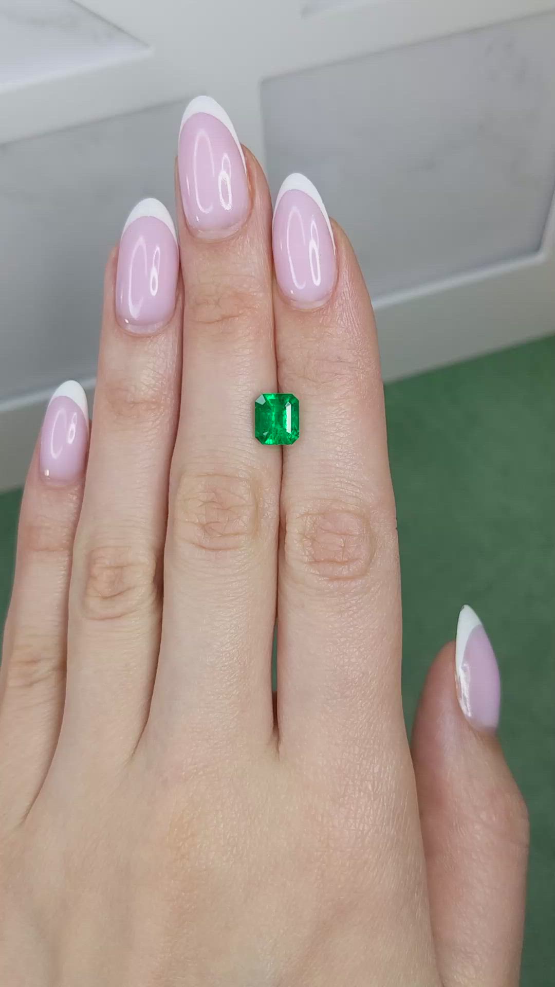 4.06 Ct. Emerald from Zambia Size Video