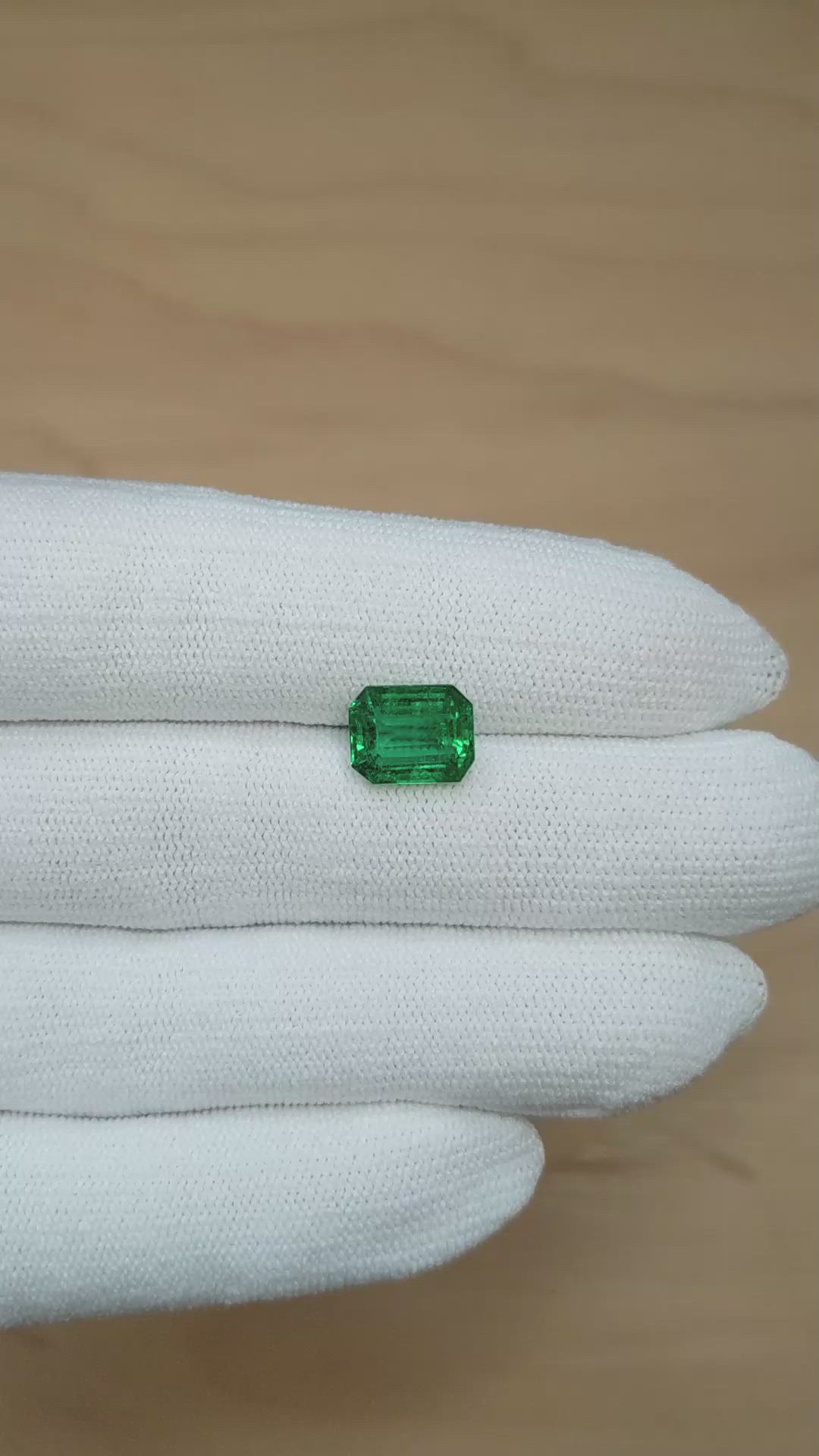 3.15 Ct. Emerald from Zambia Size Video