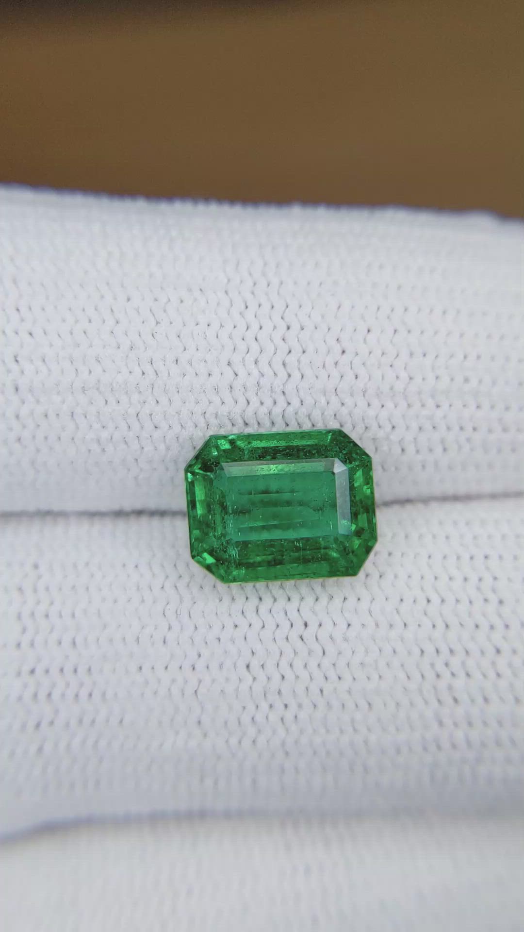 3.15 Ct. Emerald from Zambia Size Video