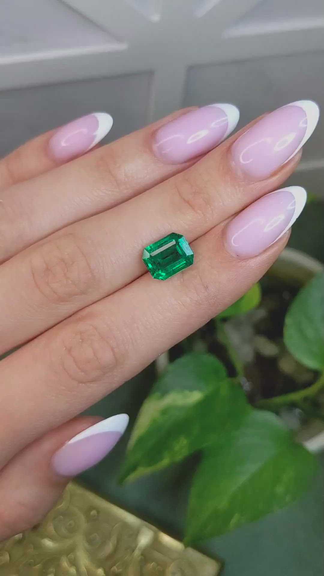 3.15 Ct. Emerald from Zambia Size Video