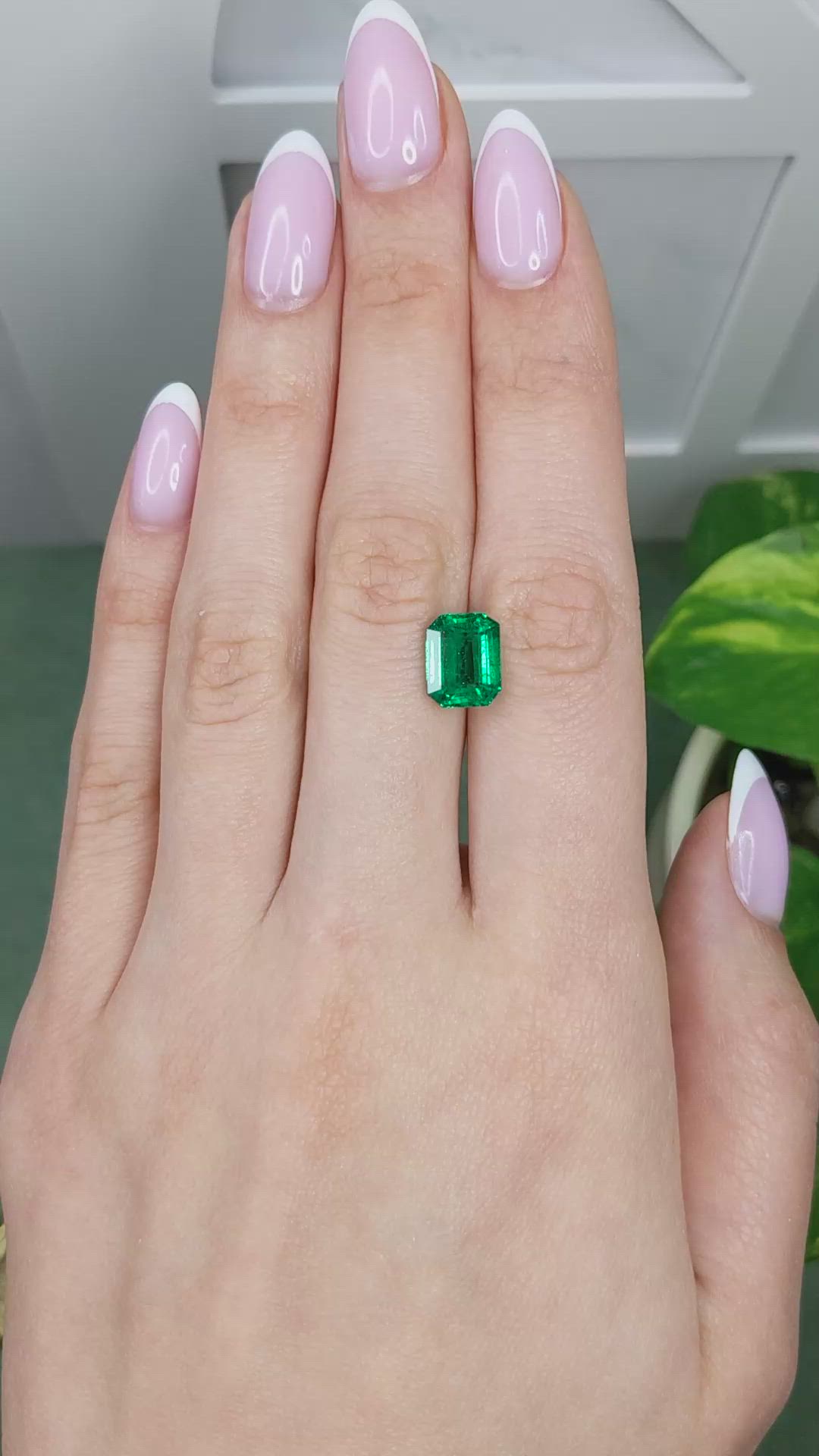 3.15 Ct. Emerald from Zambia Size Video