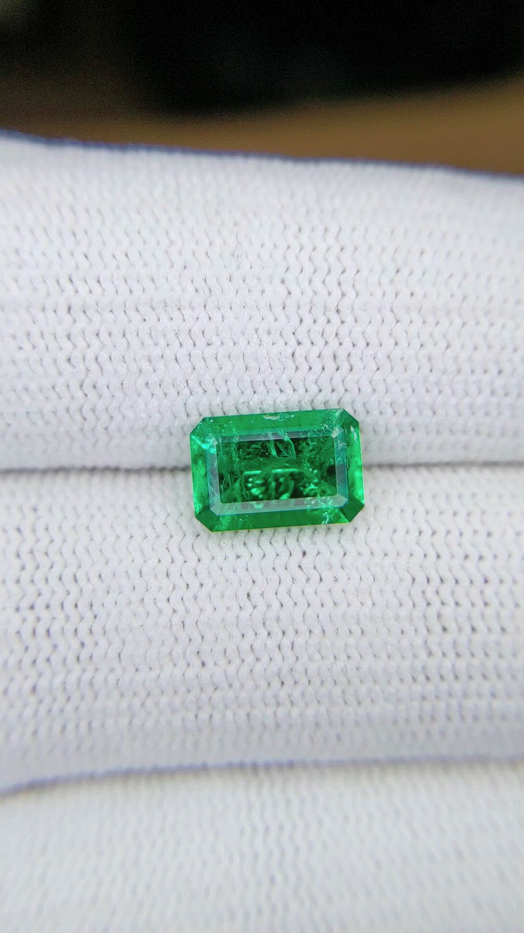 1.69 Ct. Emerald from Colombia Size Video