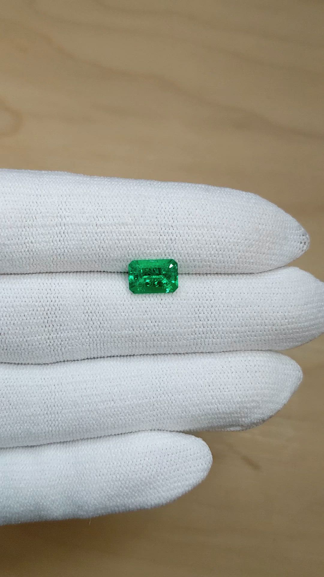 1.69 Ct. Emerald from Colombia Size Video