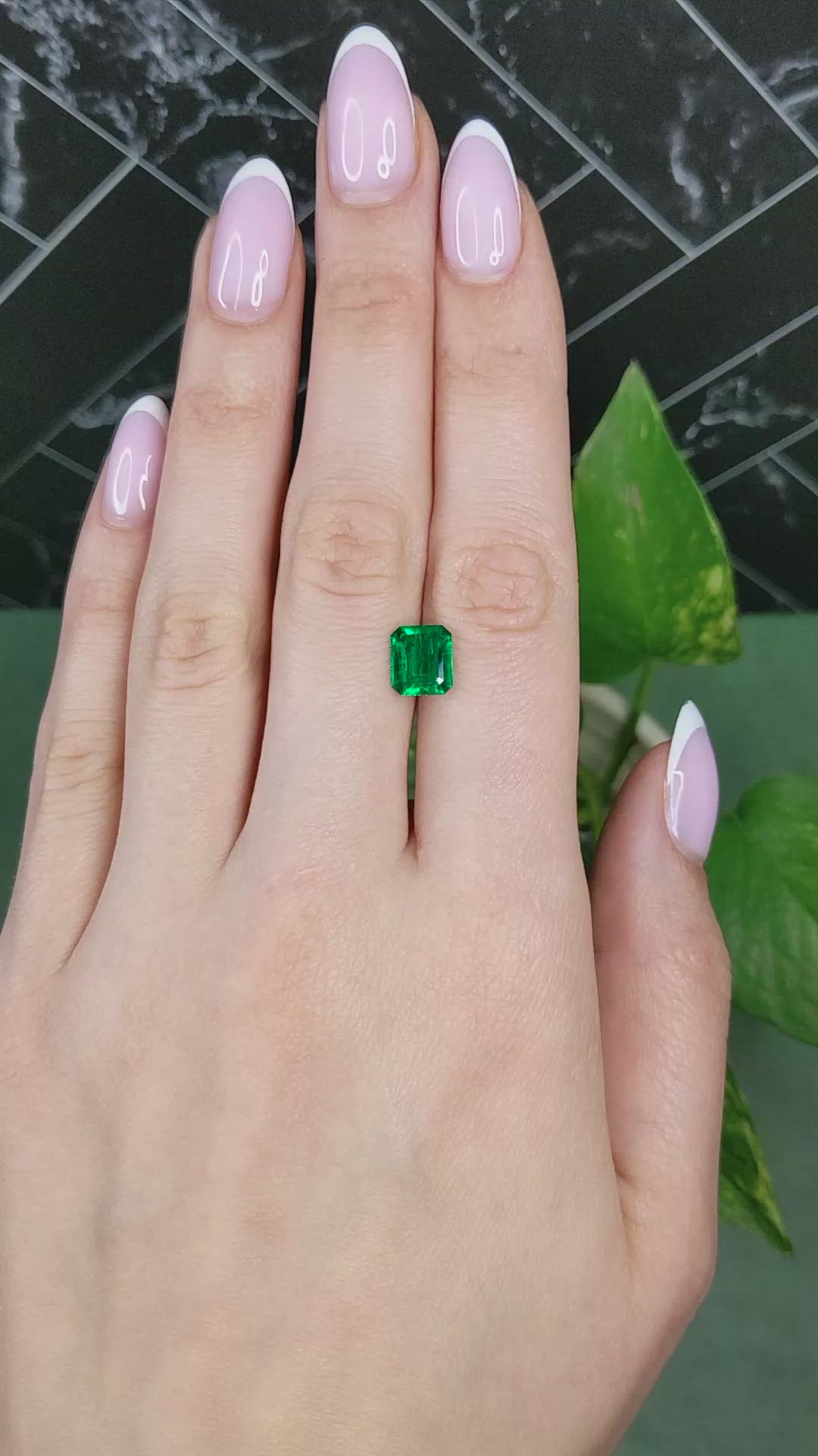 1.62 Ct. Emerald from Colombia Size Video