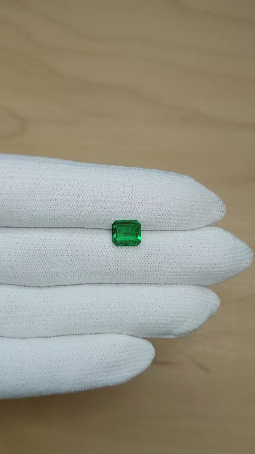 1.62 Ct. Emerald from Colombia Size Video