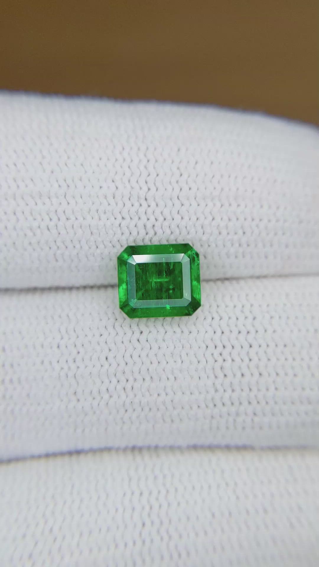 1.56 Ct. Emerald from Colombia Size Video